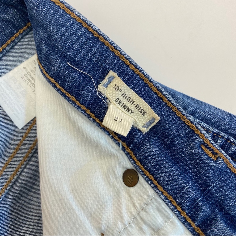 Madewell 10” High Rise Skinny Jeans: Drop Step Hem - Picture 14 of 16